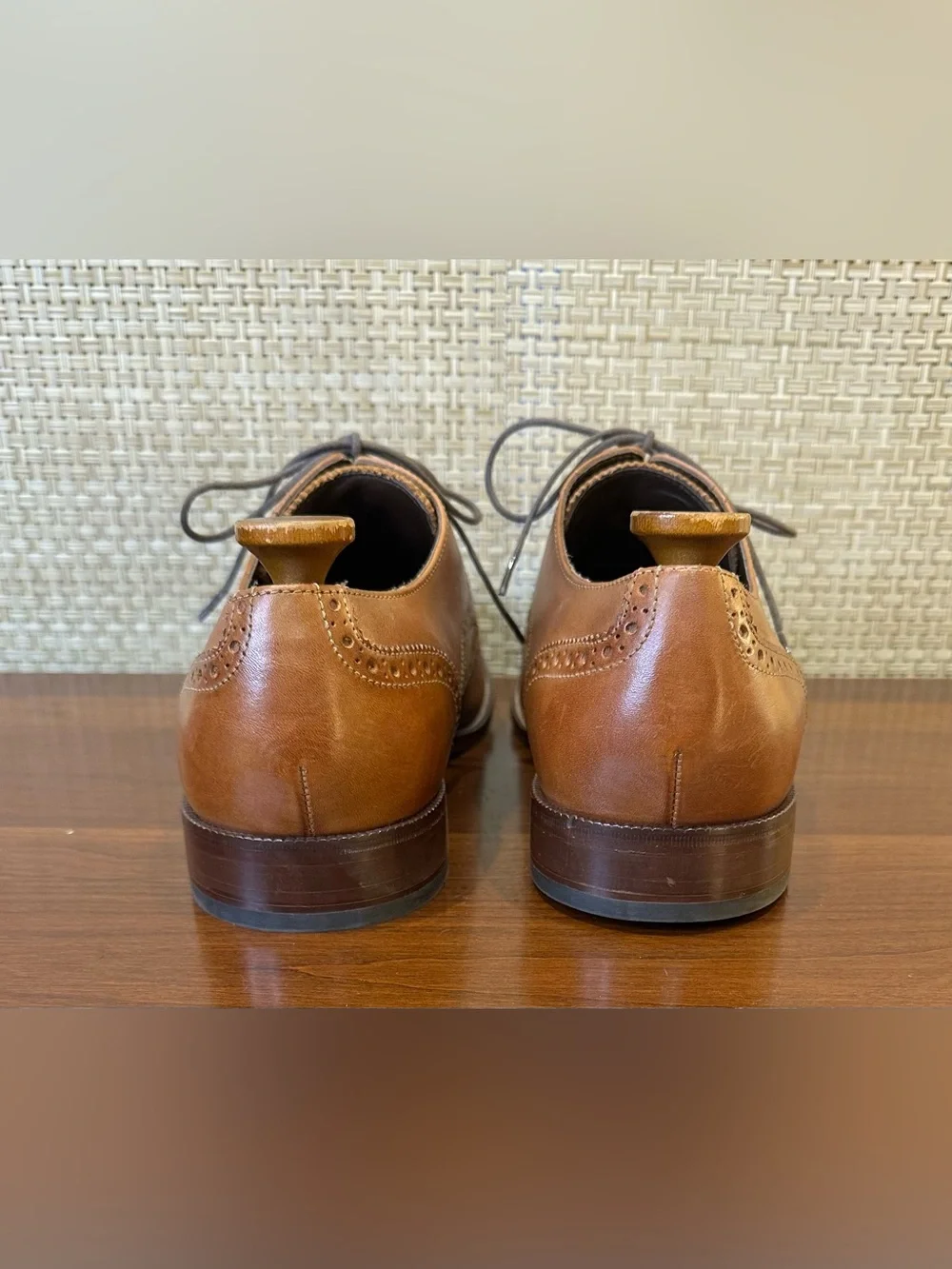 Cole Haan Benton Wingtip Oxford British Tan Leather 13 M